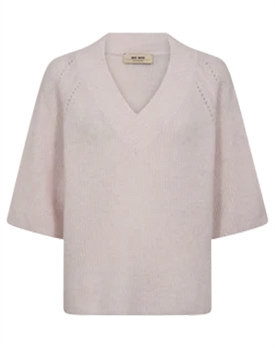 Mos Mosh - MMTaci 3/4 V-Neck Strik - Ballet Slipper